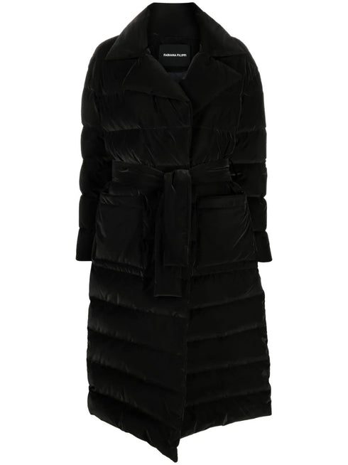 padded single-breasted coat